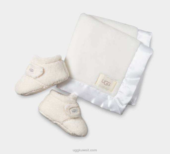 Bixbee bootie and lovey blanket فانيلا طفل UGG 08HB2009