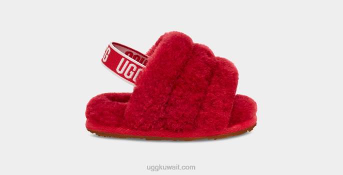 زغب شريحة نعم ومحبوب السامبا الأحمر طفل UGG 08HB2217
