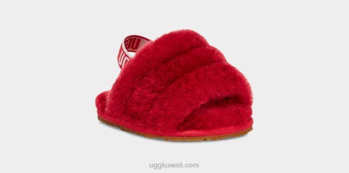 زغب شريحة نعم ومحبوب السامبا الأحمر طفل UGG 08HB2217