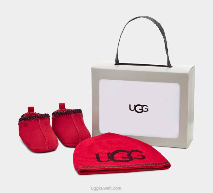 تاسمان وقبعة صغيرة السامبا الأحمر طفل UGG 08HB336