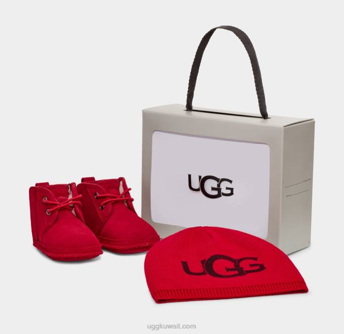 نيوميل وقبعة صغيرة السامبا الأحمر طفل UGG 08HB337