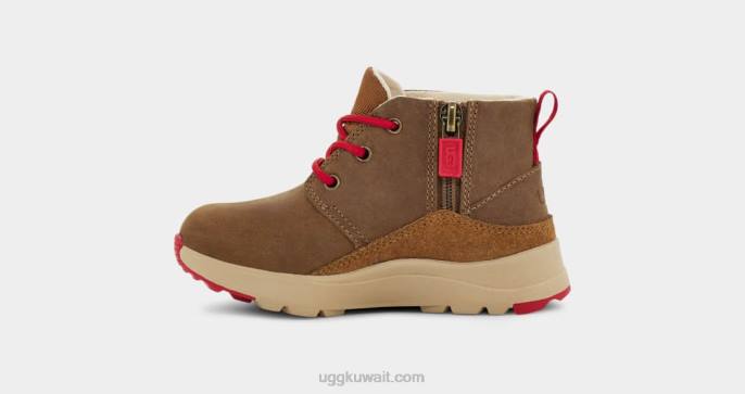 الزورق الثالث الطقس جلد أحمر الجوز / سامبا الأطفال الصغار UGG 08HB1986