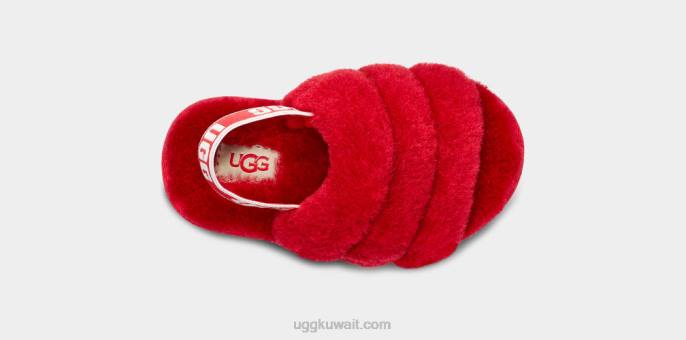 نعم الشريحة زغب السامبا الأحمر الأطفال الصغار UGG 08HB1990