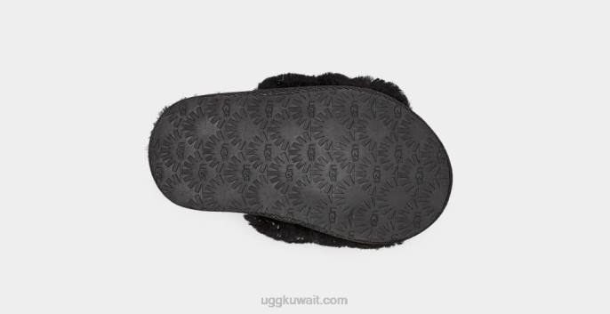زغب نعم البريق المعدني أسود الأطفال الصغار UGG 08HB1995