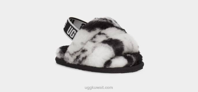 نعم الشريحة زغب الرخام أسود الأطفال الصغار UGG 08HB1997