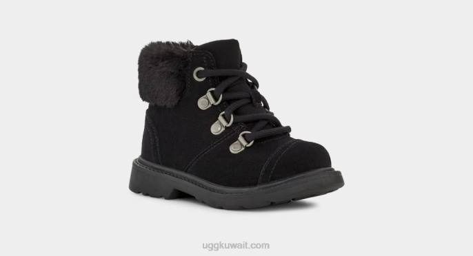 أزيل المسافر الطقس جلد الغزال الأسود الأطفال الصغار UGG 08HB2002