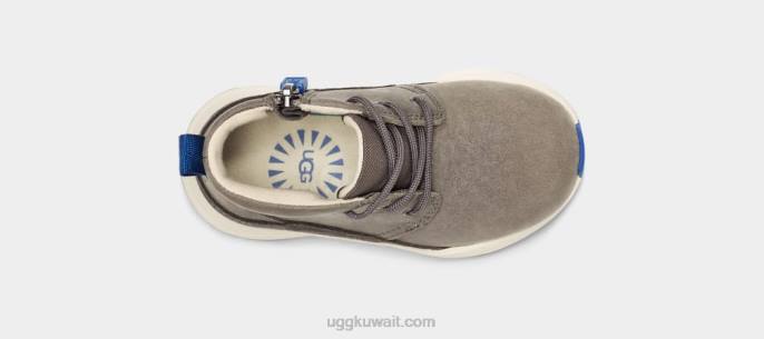 الزورق الثالث الطقس فحمي / جلد أزرق كلاسيكي الأطفال الصغار UGG 08HB2214