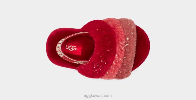 زغب نعم البريق المعدني أحمر متعدد الأطفال الصغار UGG 08HB320