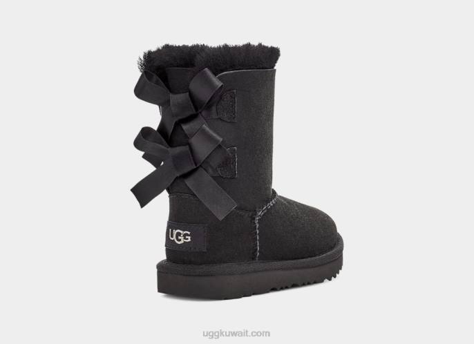التمهيد bailey bow ii أسود الأطفال الصغار UGG 08HB1956
