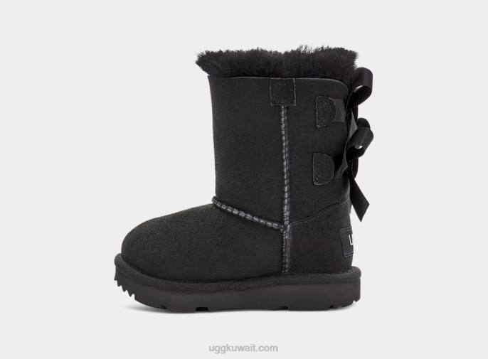 التمهيد bailey bow ii أسود الأطفال الصغار UGG 08HB1956