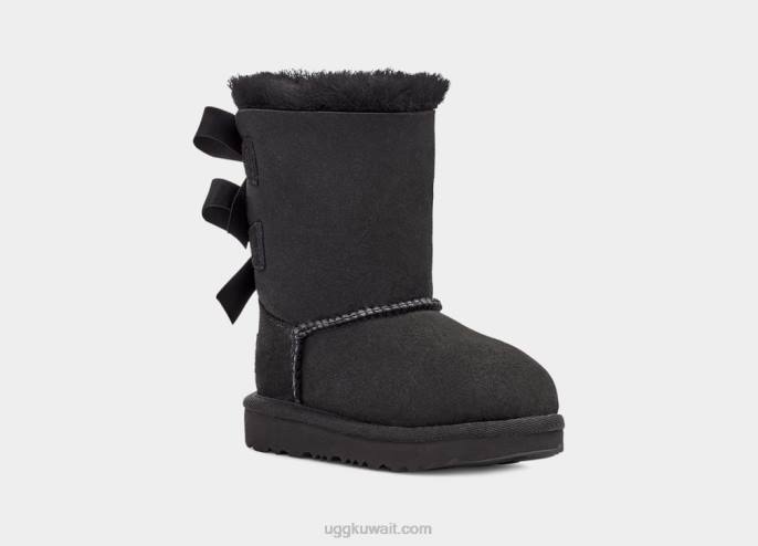 التمهيد bailey bow ii أسود الأطفال الصغار UGG 08HB1956