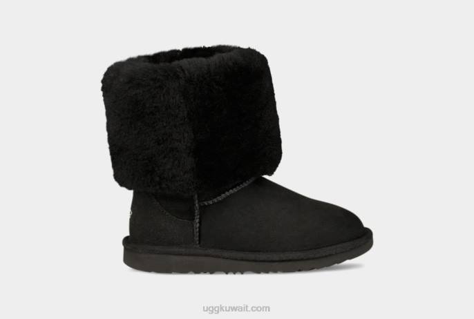 حذاء طويل كلاسيكي II أسود أطفال UGG 08HB1717