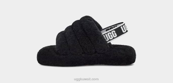 نعم الشريحة زغب أسود أطفال UGG 08HB1739