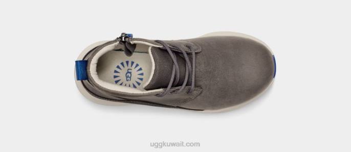 الزورق الثالث الطقس فحمي / جلد أزرق كلاسيكي أطفال UGG 08HB1761
