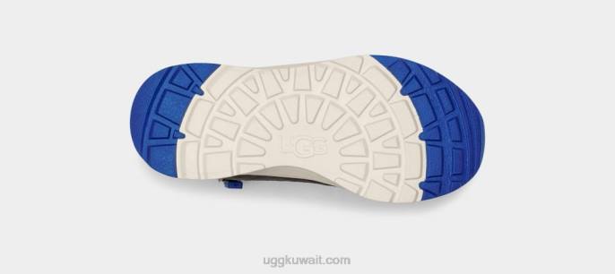 الزورق الثالث الطقس فحمي / جلد أزرق كلاسيكي أطفال UGG 08HB1761