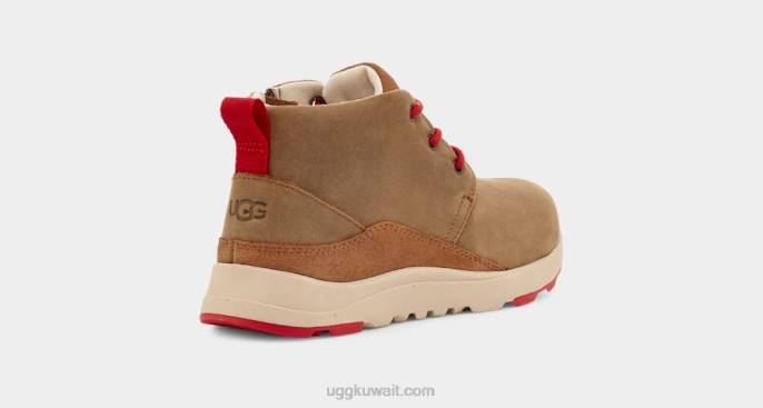 الزورق الثالث الطقس جلد أحمر الجوز / سامبا أطفال UGG 08HB1762