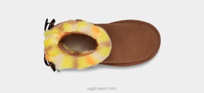 بيلي القوس منقوشة فاسق كستناء أطفال UGG 08HB1773