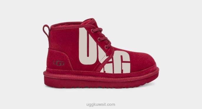 نيوميل تشوب أحمر غني أطفال UGG 08HB1788
