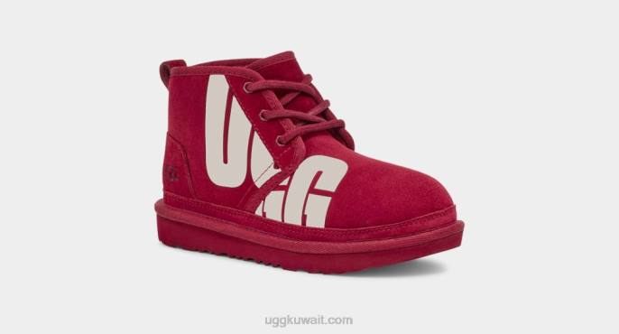 نيوميل تشوب أحمر غني أطفال UGG 08HB1788