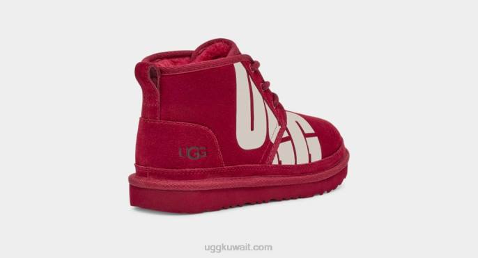 نيوميل تشوب أحمر غني أطفال UGG 08HB1788