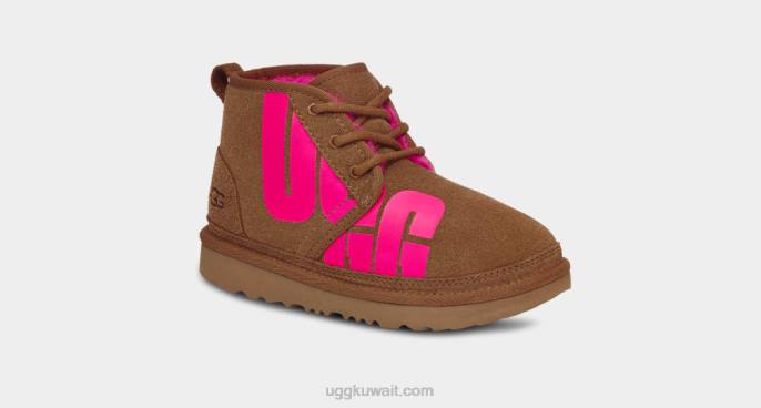 نيوميل تشوب كستنائي / وردي حلوى أطفال UGG 08HB1789