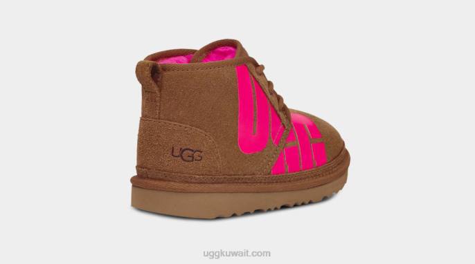 نيوميل تشوب كستنائي / وردي حلوى أطفال UGG 08HB1789
