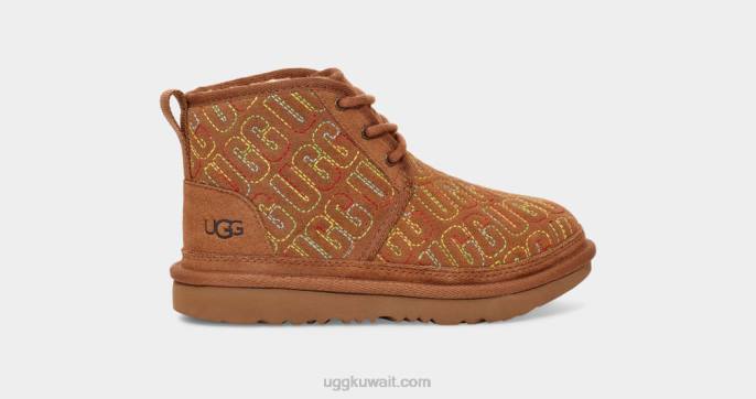 غرزة رسم نيوميل الثاني كستناء أطفال UGG 08HB1790