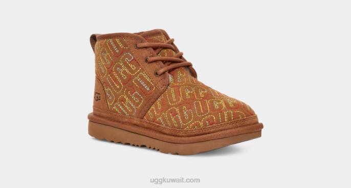 غرزة رسم نيوميل الثاني كستناء أطفال UGG 08HB1790