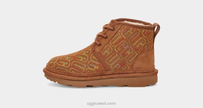 غرزة رسم نيوميل الثاني كستناء أطفال UGG 08HB1790