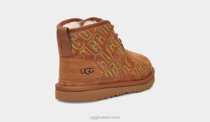 غرزة رسم نيوميل الثاني كستناء أطفال UGG 08HB1790
