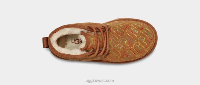 غرزة رسم نيوميل الثاني كستناء أطفال UGG 08HB1790