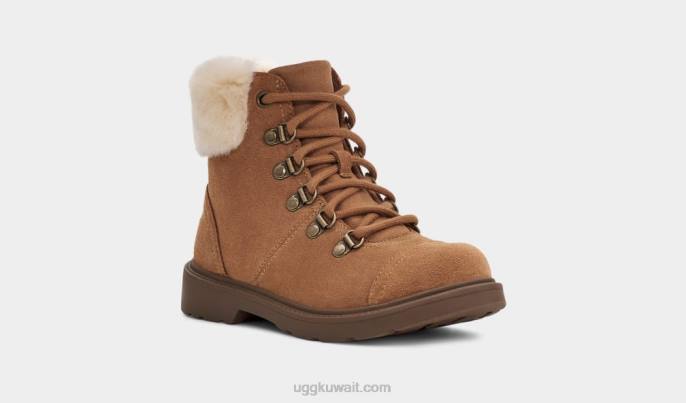 أزيل المسافر الطقس سويدي الكستناء أطفال UGG 08HB2334