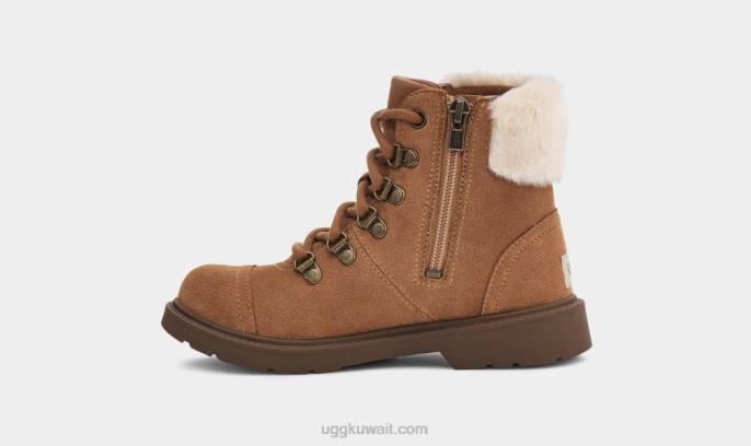 أزيل المسافر الطقس سويدي الكستناء أطفال UGG 08HB2334