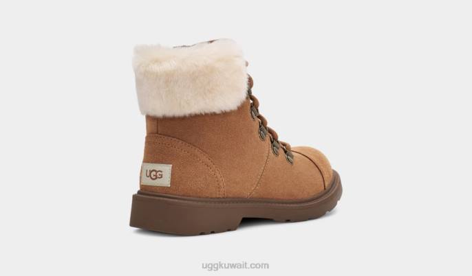 أزيل المسافر الطقس سويدي الكستناء أطفال UGG 08HB2334