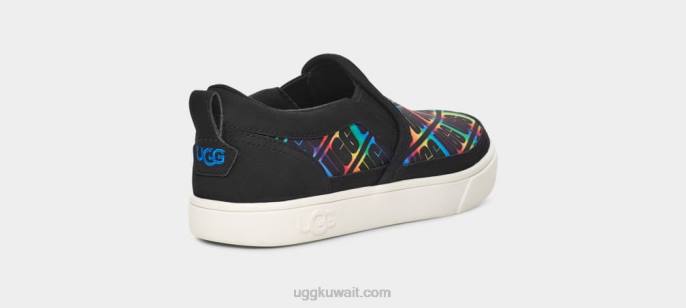 الانزلاق على كابلان قوس قزح أسود أطفال UGG 08HB255