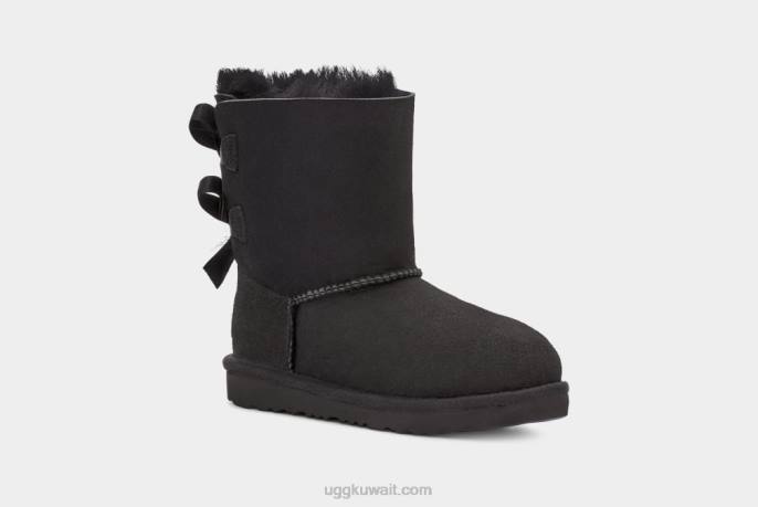 التمهيد bailey bow ii أسود أطفال UGG 08HB1712