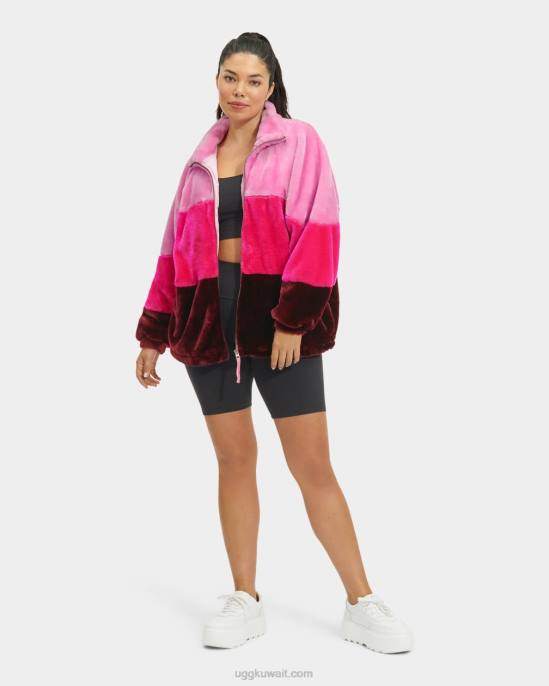 جاكيت من الفرو الصناعي من Elaina متعدد أحلام اليقظة نحيف UGG 08HB167