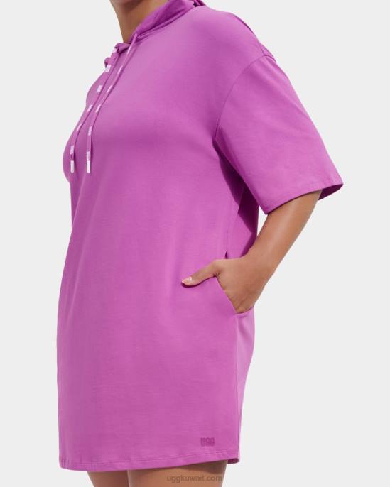 فستان تي شيرت بقلنسوة من Kassey جسدي نحيف UGG 08HB919