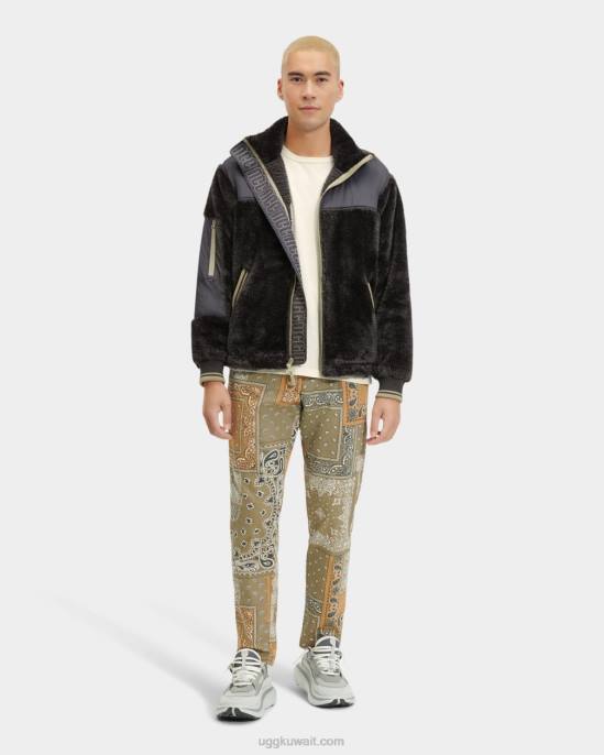 جاكيت شيربا رياضي من Landyn الفحم / tumbleweed كل الجنس UGG 08HB289