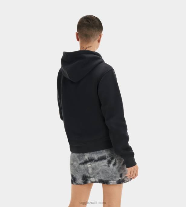 هودي بشعار Rey Fuzzy أسود نحيف UGG 08HB903