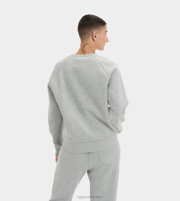 رقبة دائرية بشعار مادلين غامض هيذر رمادي / سونورا نحيف UGG 08HB1017