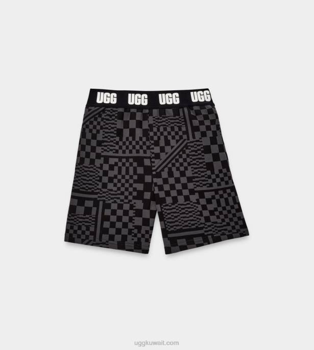 كريسي شيكات قصيرة فحص الفحم / الأسود نحيف UGG 08HB1053