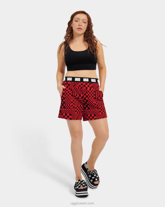 كريسي شيكات قصيرة إشعال / الشيكات السوداء نحيف UGG 08HB1054