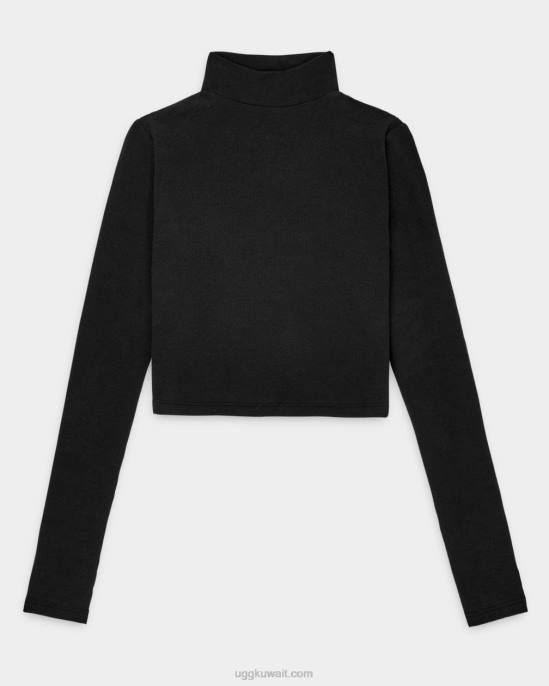 بلوزة بياقة مضلعة ومضلعة من نعمة قطران نحيف UGG 08HB1079