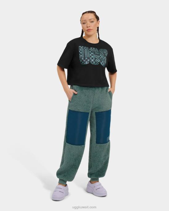 تي شيرت بثنية بشعار الماركة قطران نحيف UGG 08HB1083