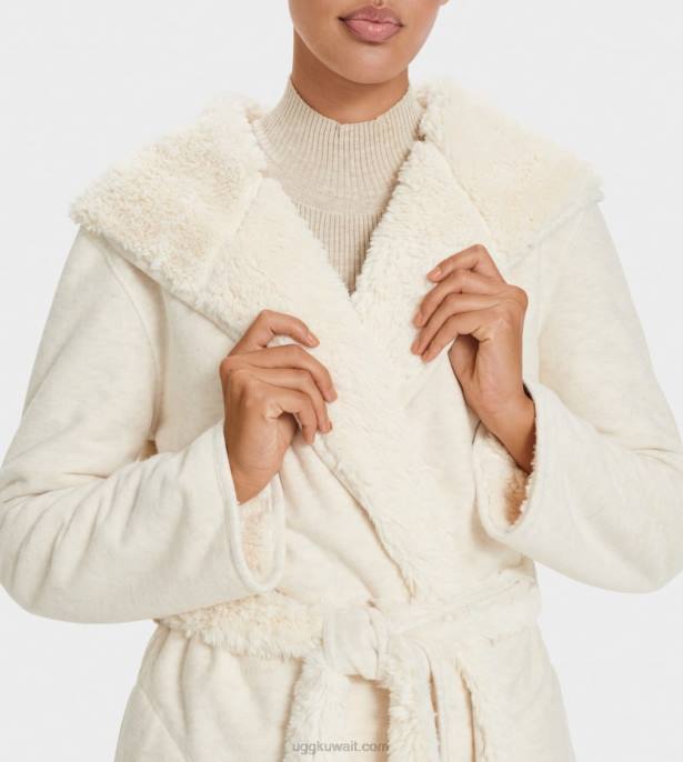 رداء ذو ​​وجهين هيذر كريم نحيف UGG 08HB1134