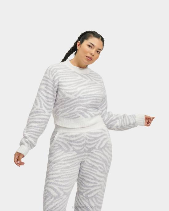 سترة هيدي وهمية الرقبة حمار وحشي رمادي معدني نحيف UGG 08HB1157