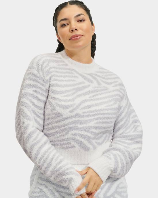 سترة هيدي وهمية الرقبة حمار وحشي رمادي معدني نحيف UGG 08HB1157