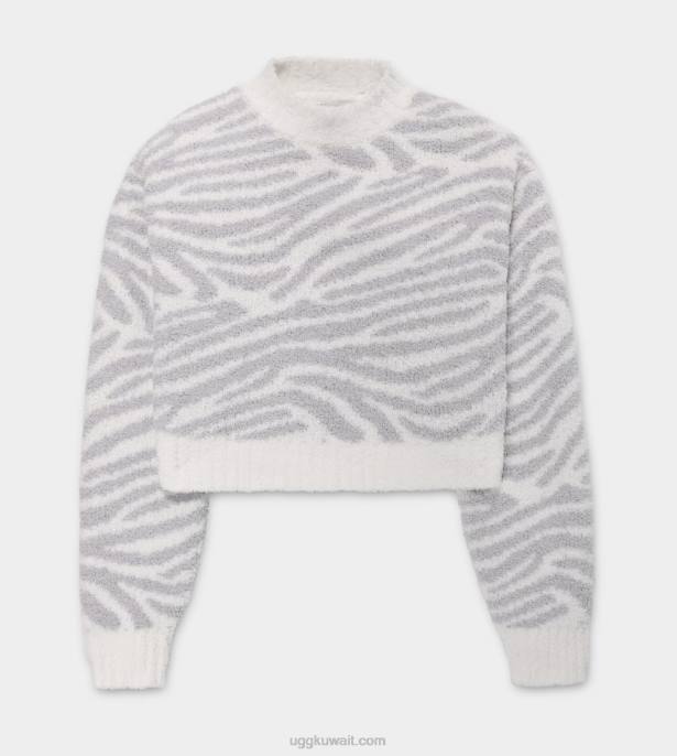 سترة هيدي وهمية الرقبة حمار وحشي رمادي معدني نحيف UGG 08HB1157