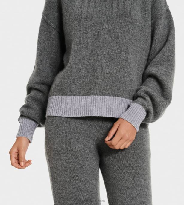 كنزة ريناتا من الكشمير المخلوط فحم نحيف UGG 08HB1158